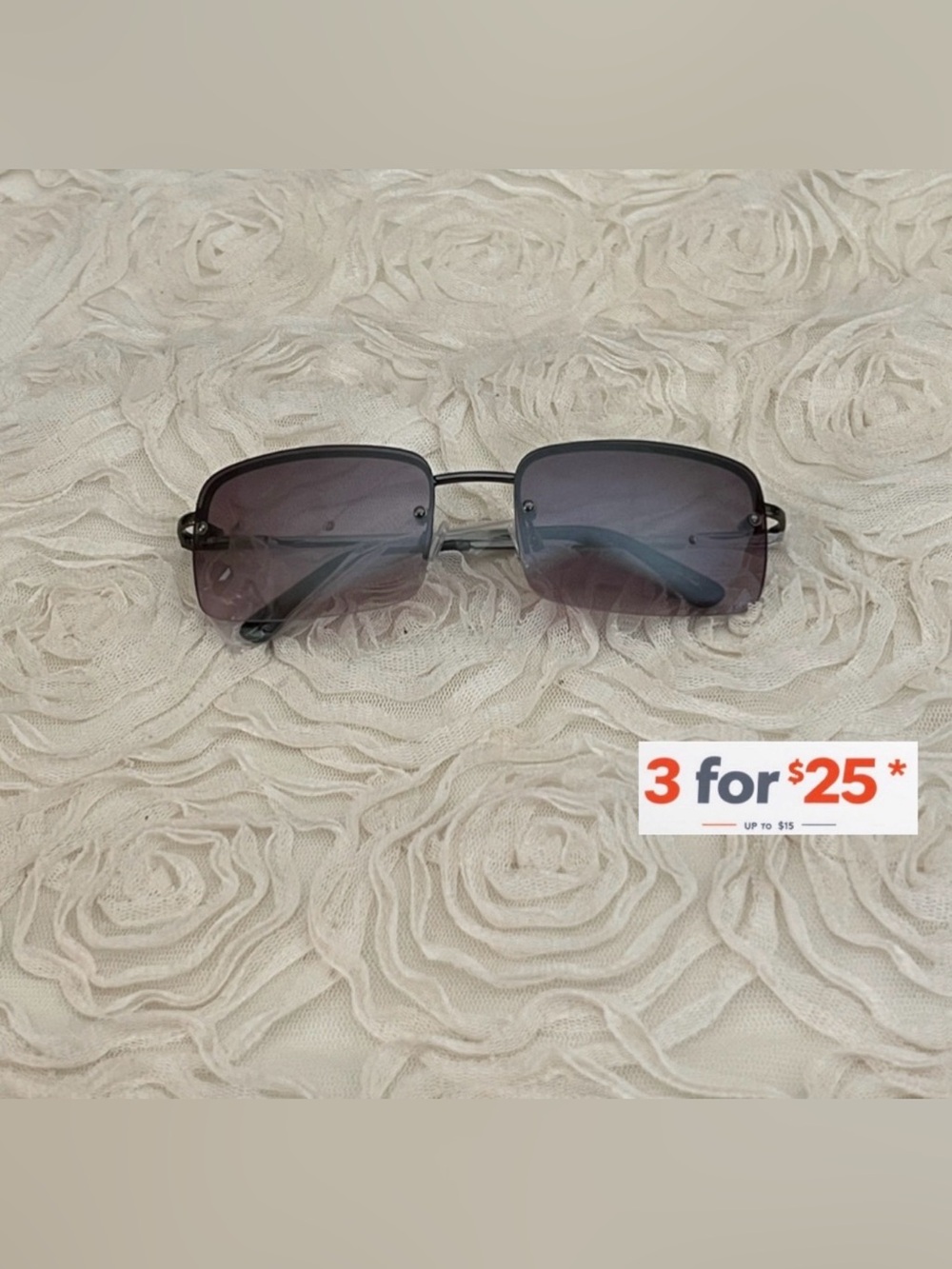 The Fresh Minimalist Small Rectangular Sunglasses Clear Eyewear Spring Hinge
